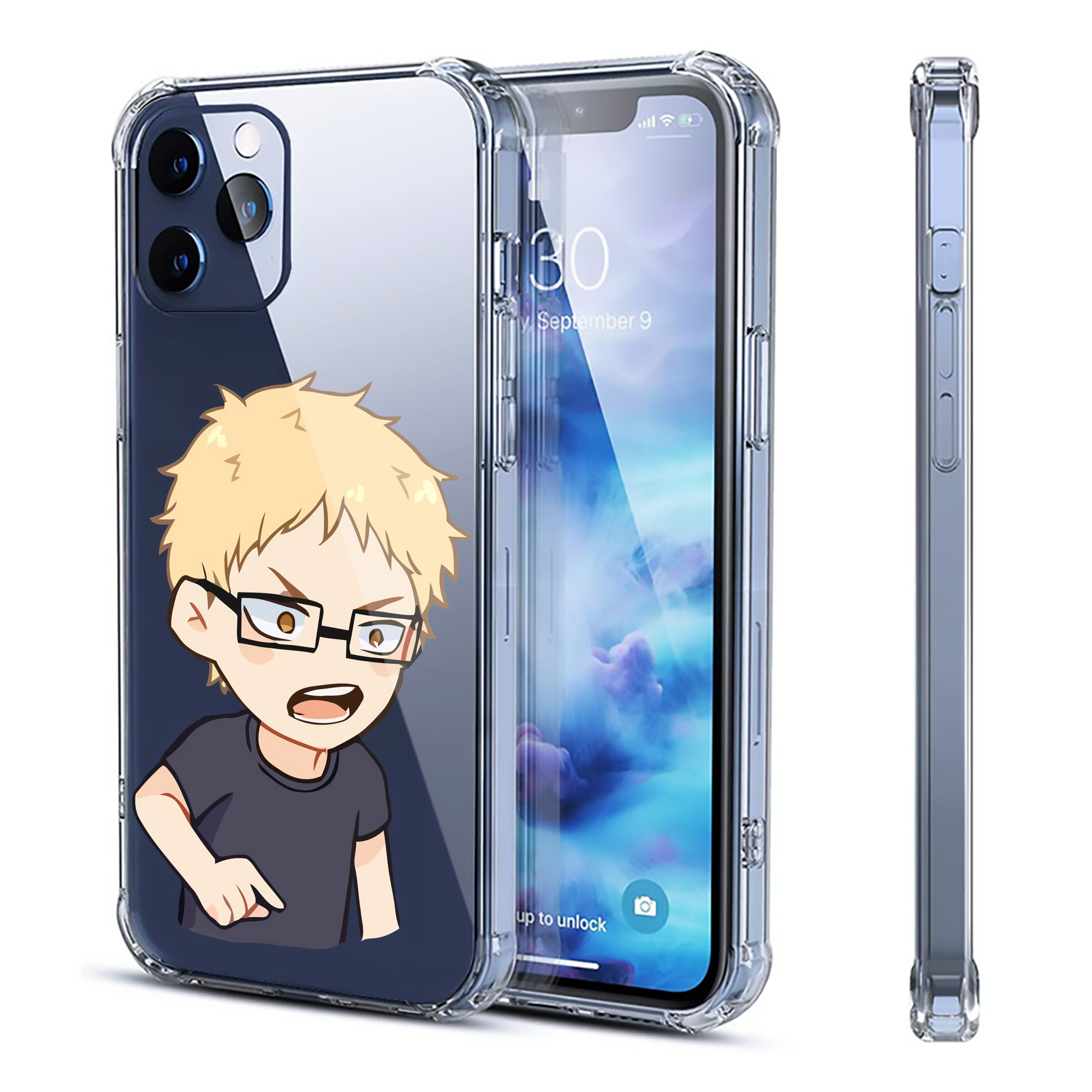 （画像用） ハイキュー!! Haikyu!! 【iPhone 12シリーズ対応】透明スマホケース（クリアソフトケース）